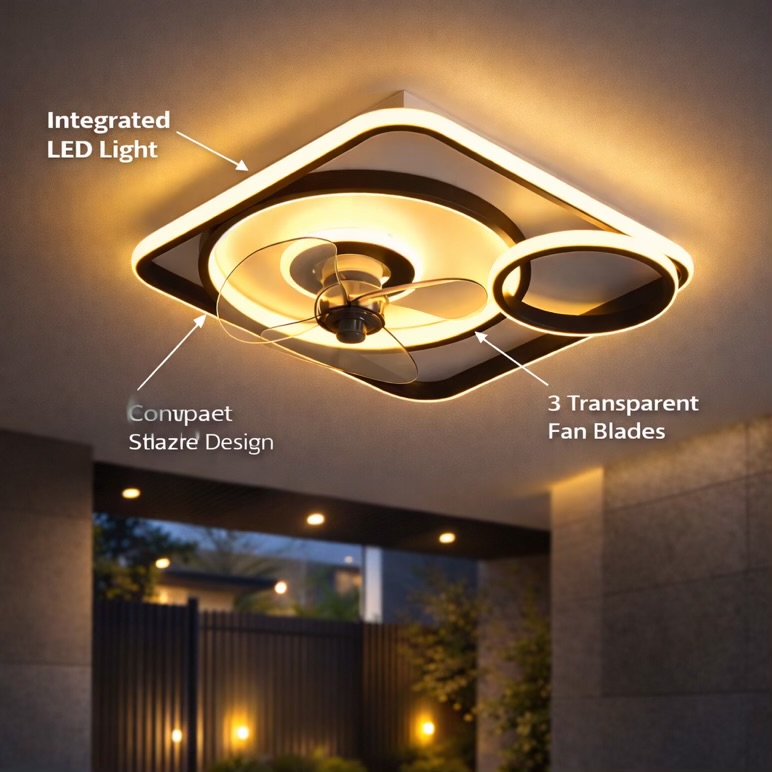 Ceiling Fan Chandelier Light