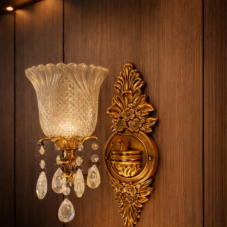 Antique Brass Wall Sconce