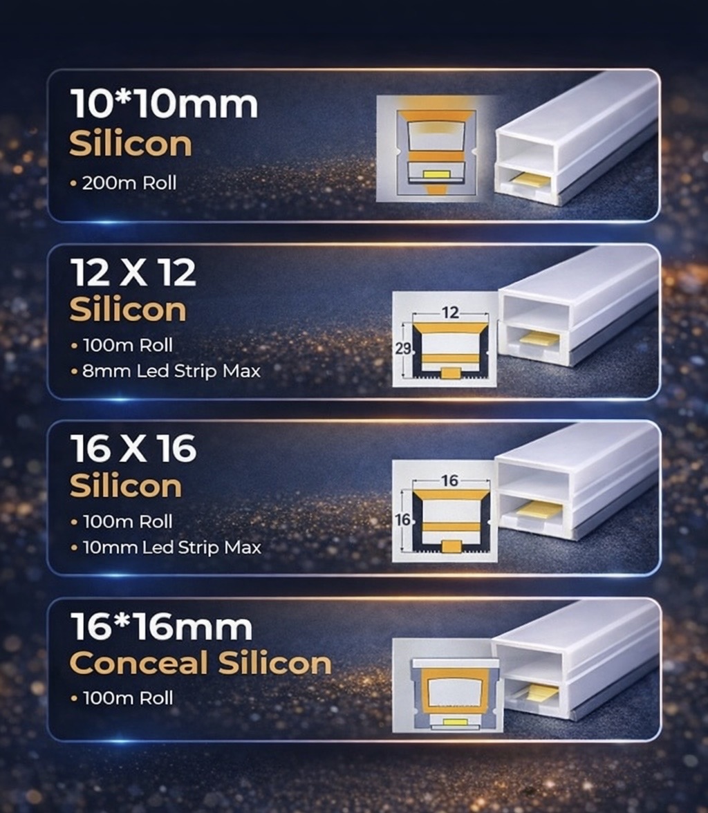 Silicon LED Strip Profile
