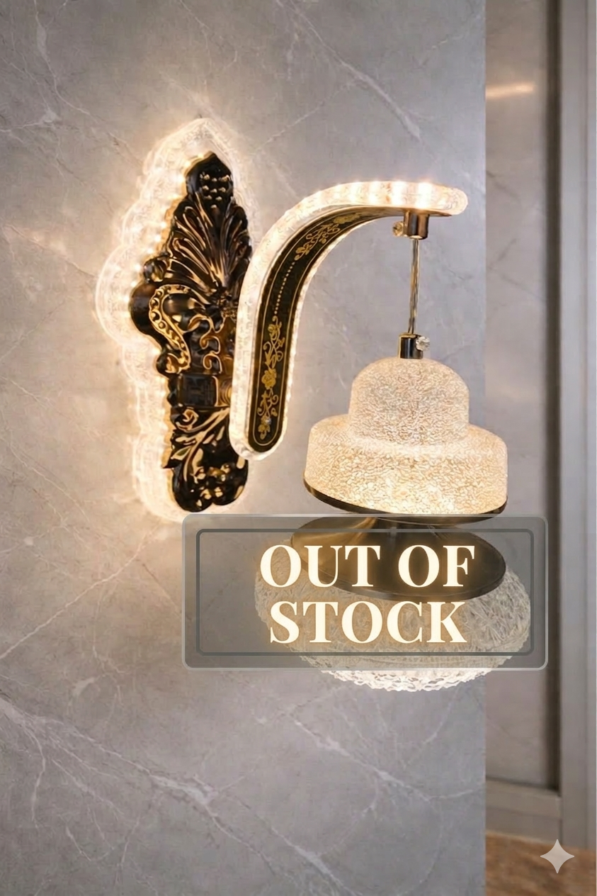 Crystal Wall Light – 3 Color LED