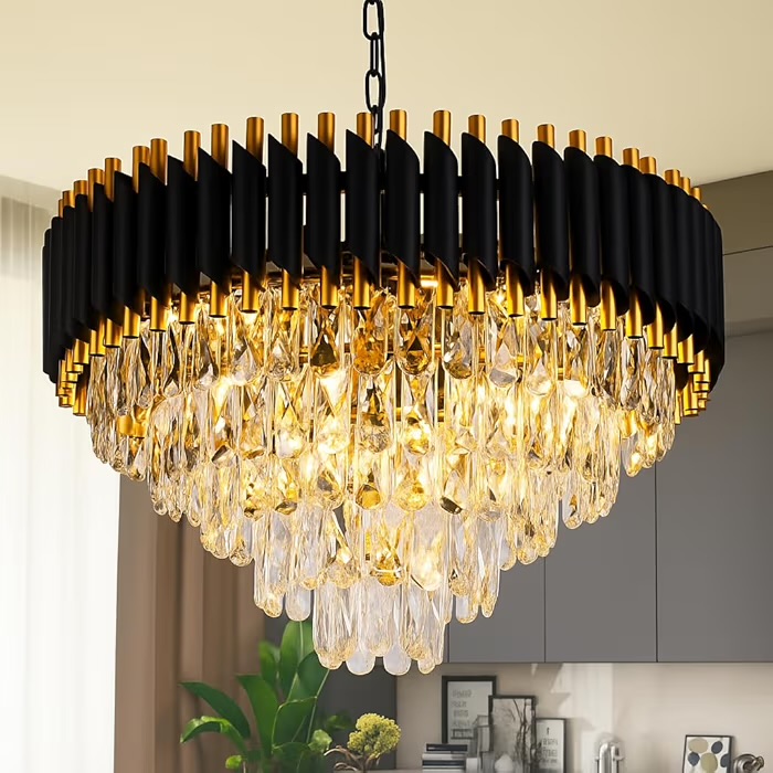Black Mamba Chandelier 600mm – Luxury LED