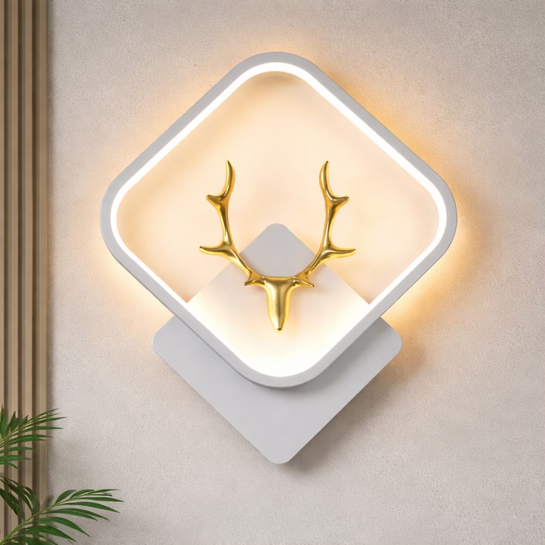 Deer Wall LIGHT White Body (Pair)