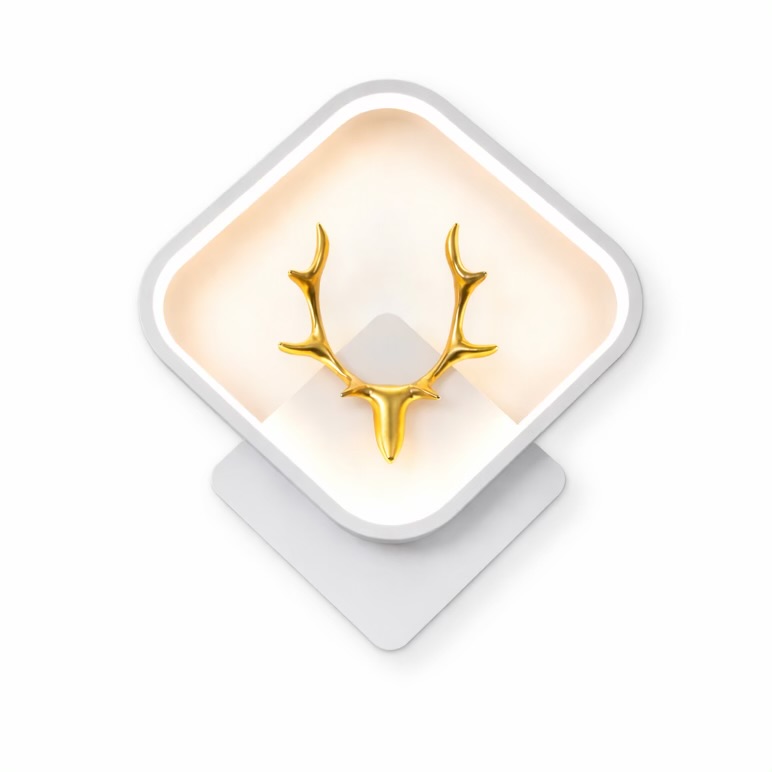 Deer Wall LIGHT White Body (Pair)