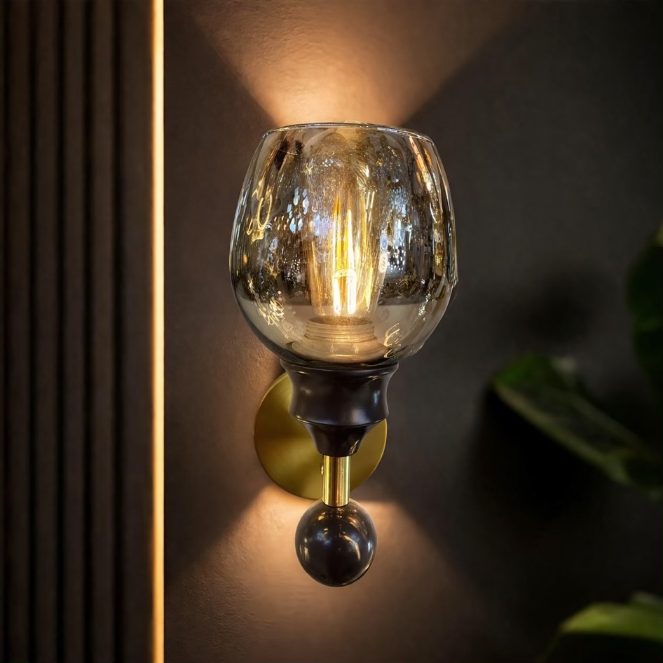 Vintage Glass Wall Light