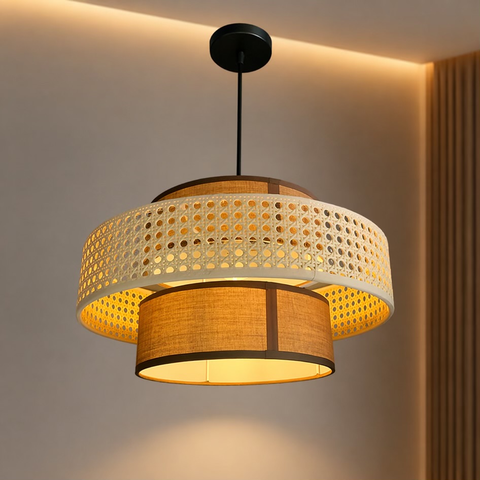 Double Layer Pendant Light Cane Design