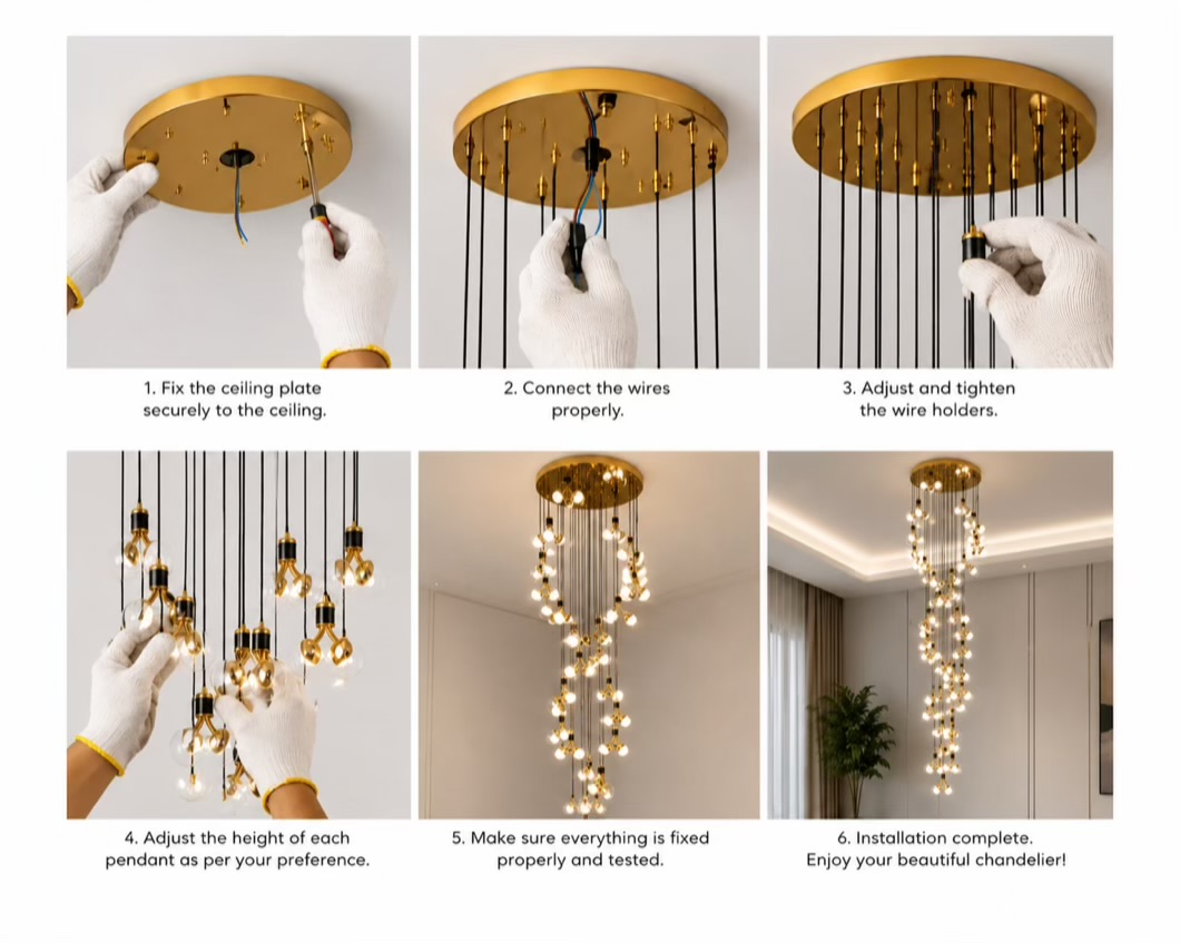 VGOLY Duplex LED Chandelier
