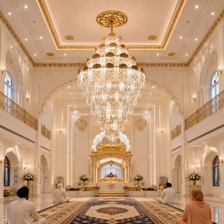 VGOLY Luxury Duplex Crystal Chandelier