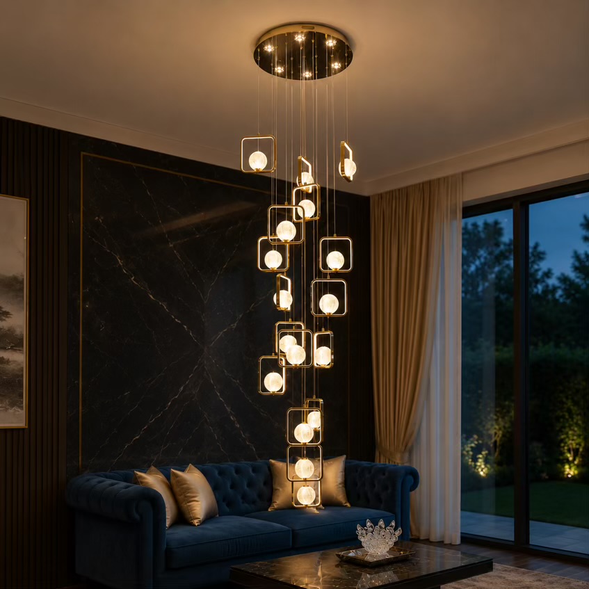 VGOLY Duplex Cascade Chandelier