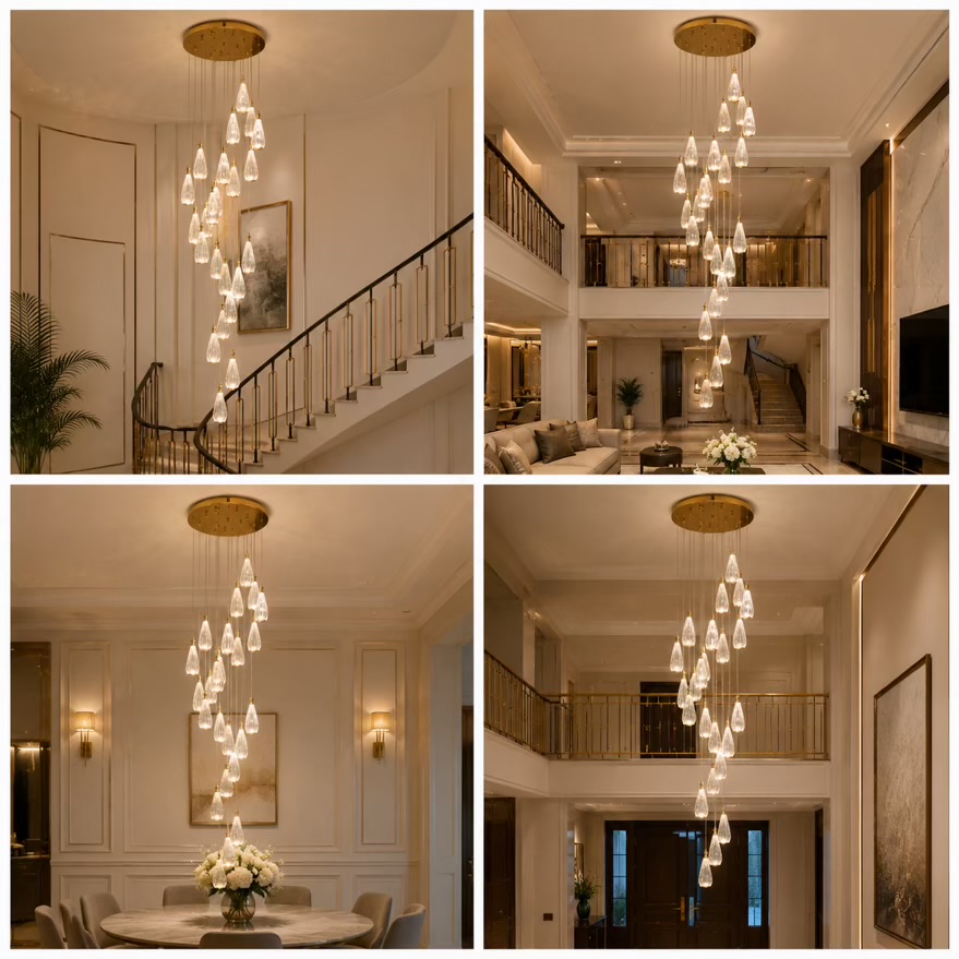 Vgoly Duplex Crystal Chandelier