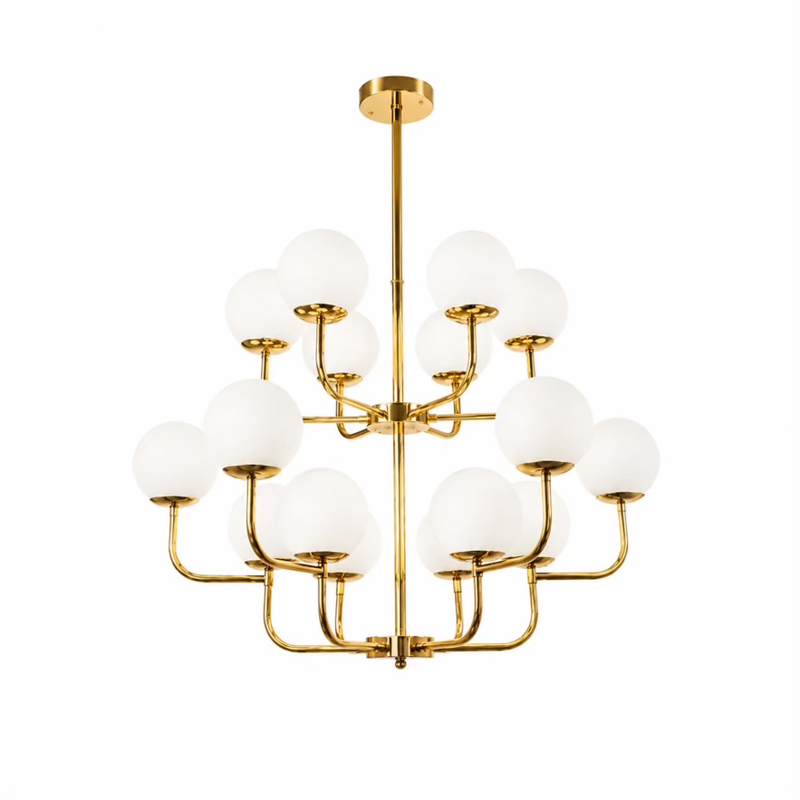 VGOLY Modern Gold Chandelier 18 Ball