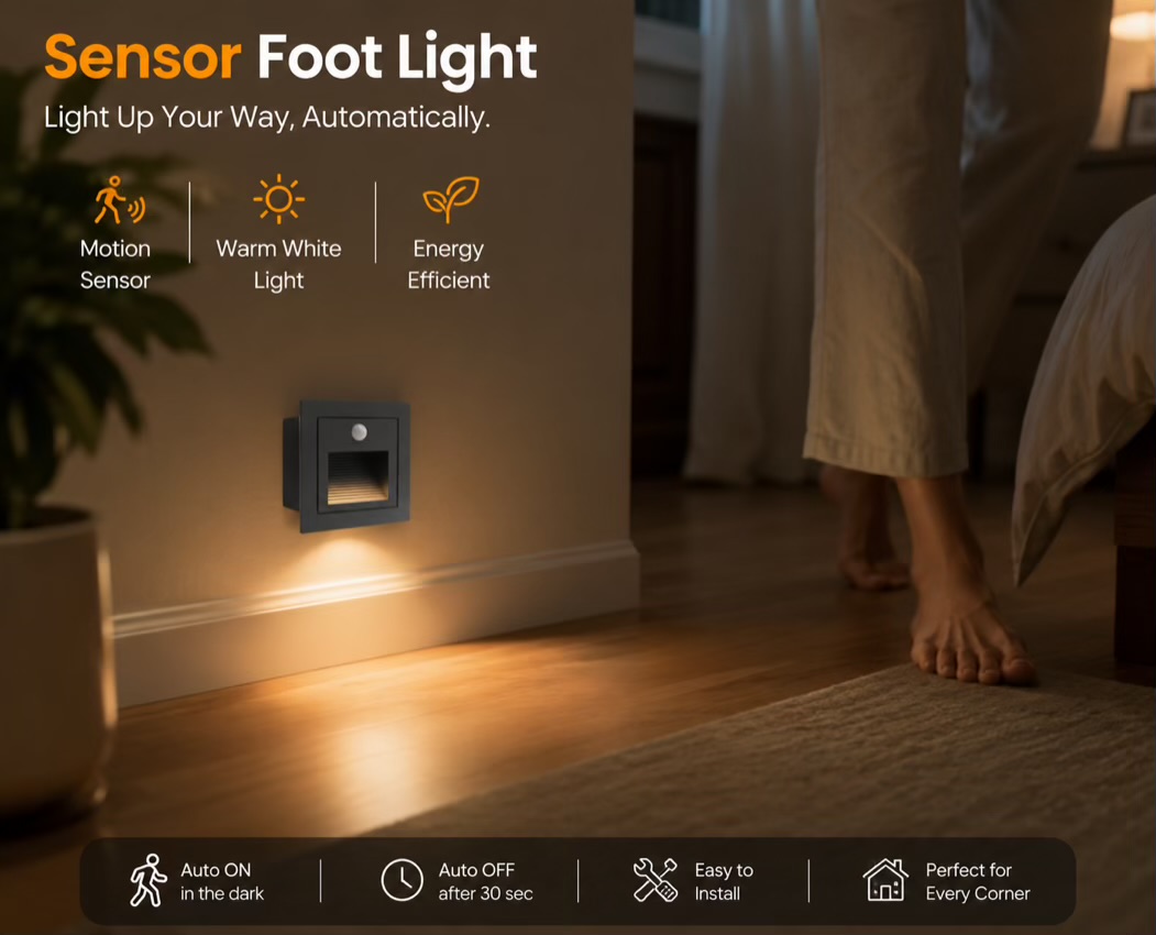 VGOLY 3W Sensor Foot Light