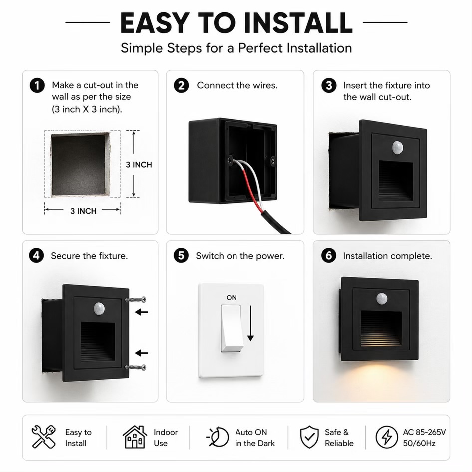VGOLY 3W Sensor Foot Light