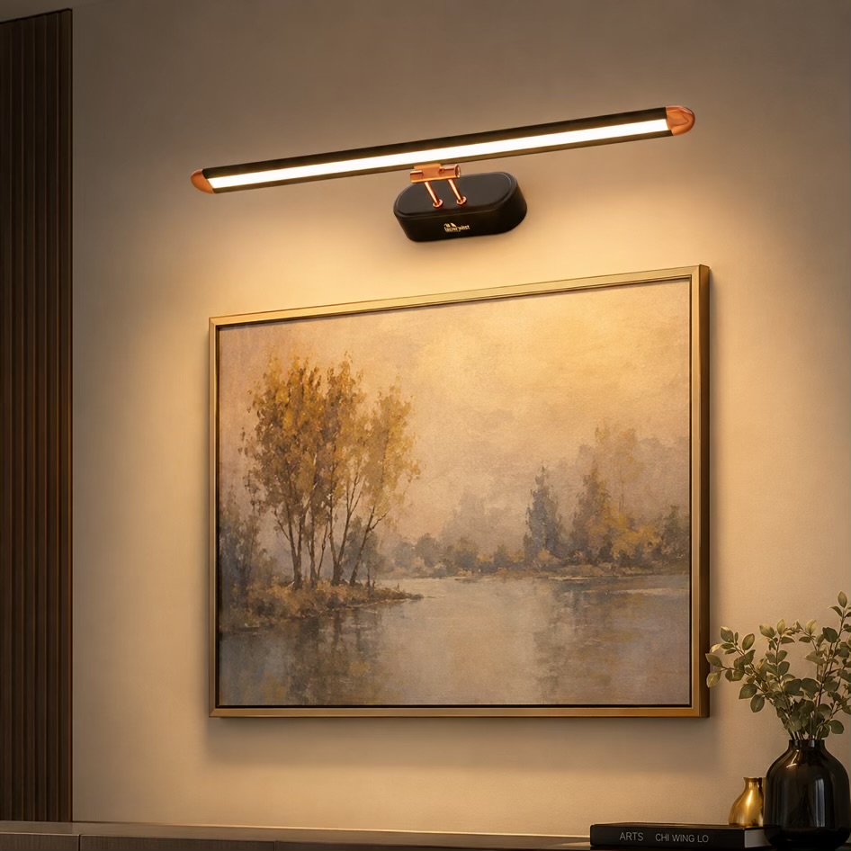 Black 3 Step Picture Mirror Light