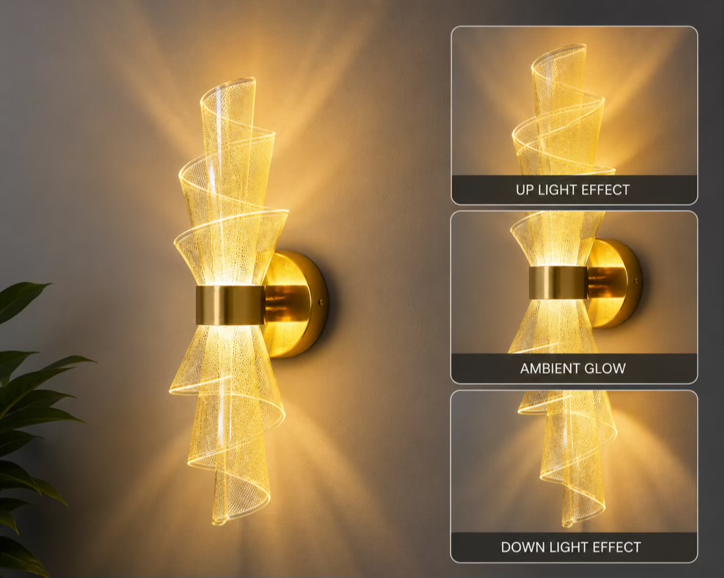 Spiral LED Wall Decorative Light
