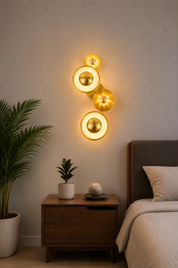VGOLY Golden Glow Wall Light