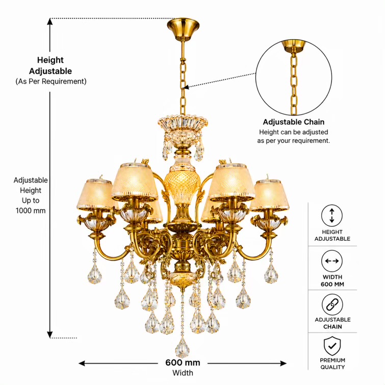 VGOLY Itailiyan Chandelier – 600mm