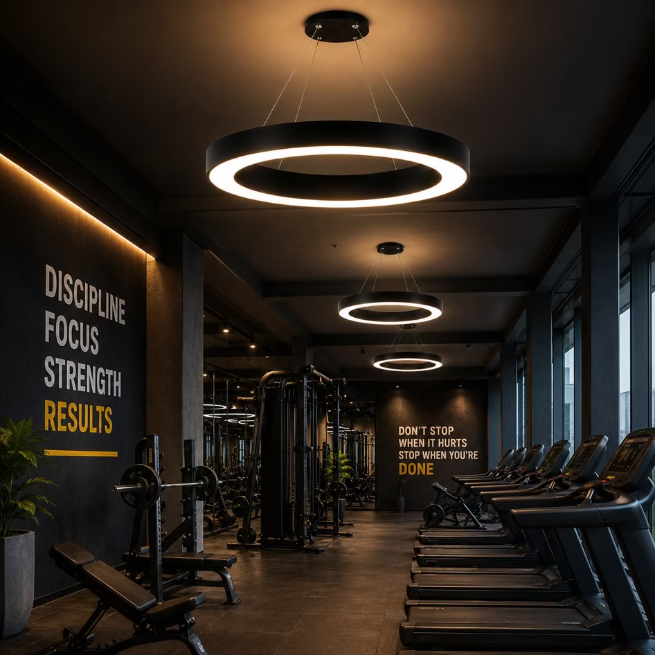 LED Hanging Light For Office & Gym