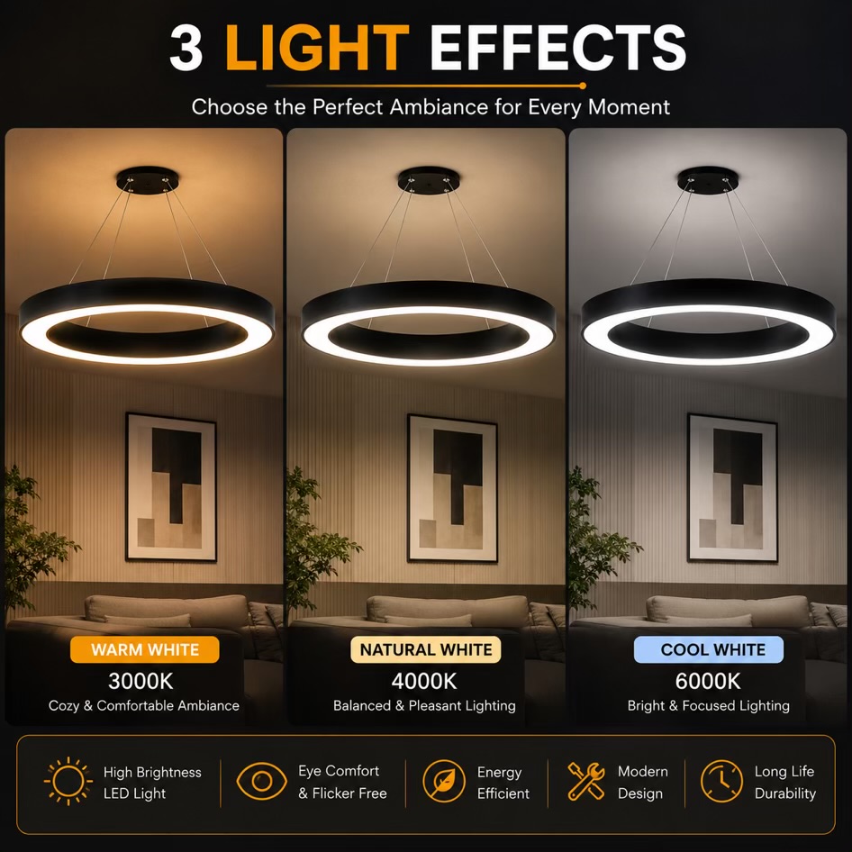 LED Hanging Light For Office & Gym