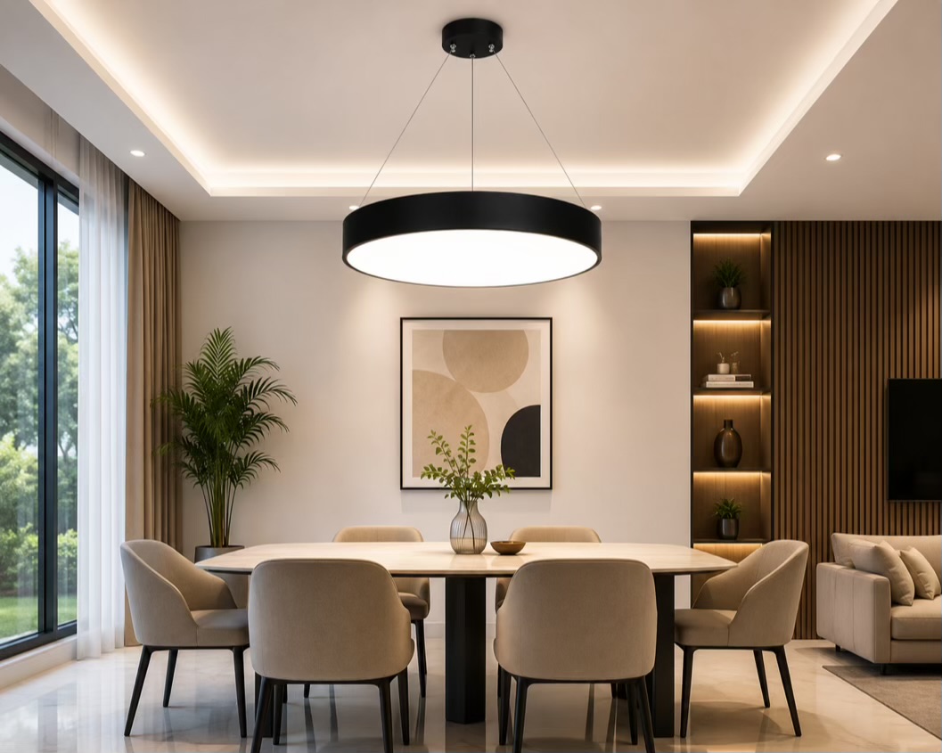 LED Linear Hanging Light – Office & Gym