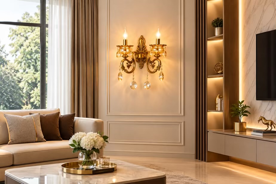 Antique Style Double Wall Light