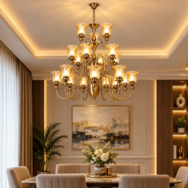 Luxury Double Layer Chandelier