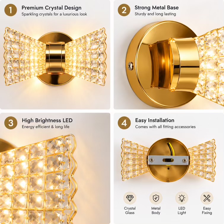 “Decorative Glass Wall Light”