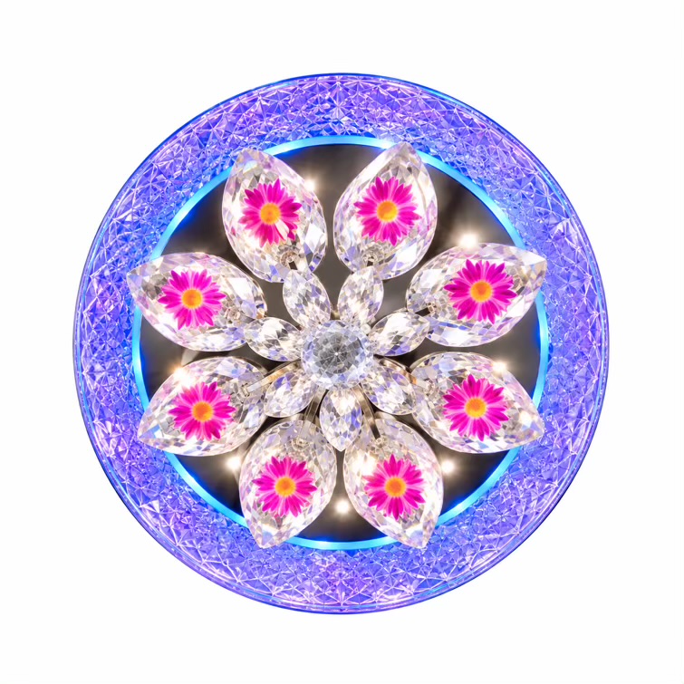 “Rotating RGB Round Wall Light”
