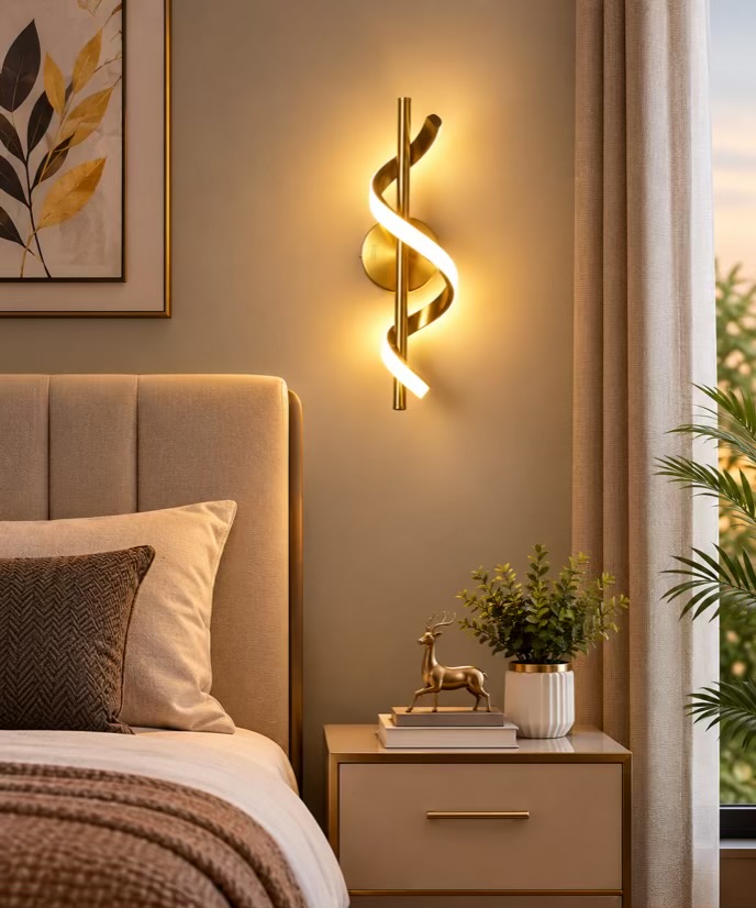 Spiral LED Wall Light