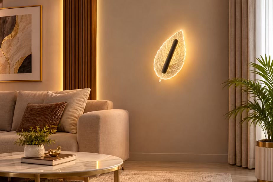 Leaf Glass Wall Light (3 Color)