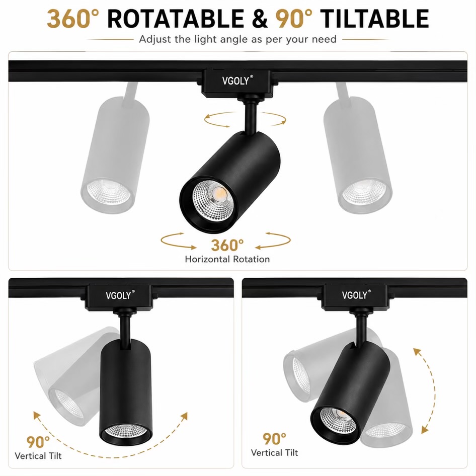 VGOLY 30W Adjustable LED Spot Track Light