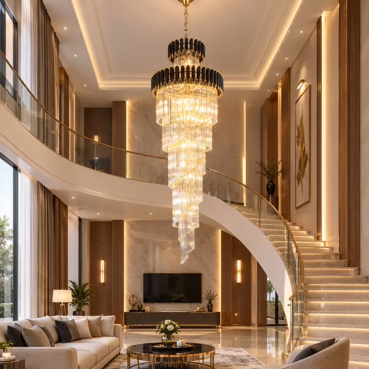 Duplex Double Layer LED Chandelier